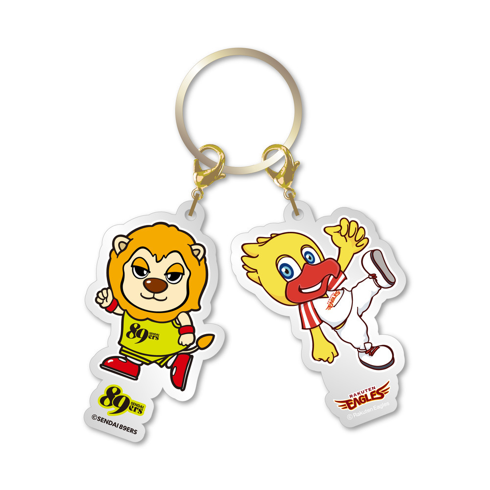 仙台89ERS&times;楽天イーグルス コラボアクリルキーホルダー 2025-26(ティナ&times;スイッチ) 詳細画像 1カラー 1